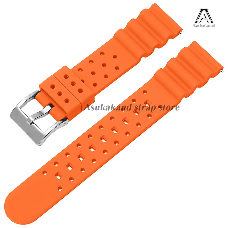Universal Men's Sport Waterproof Silicone Watch Strap with Quick Release