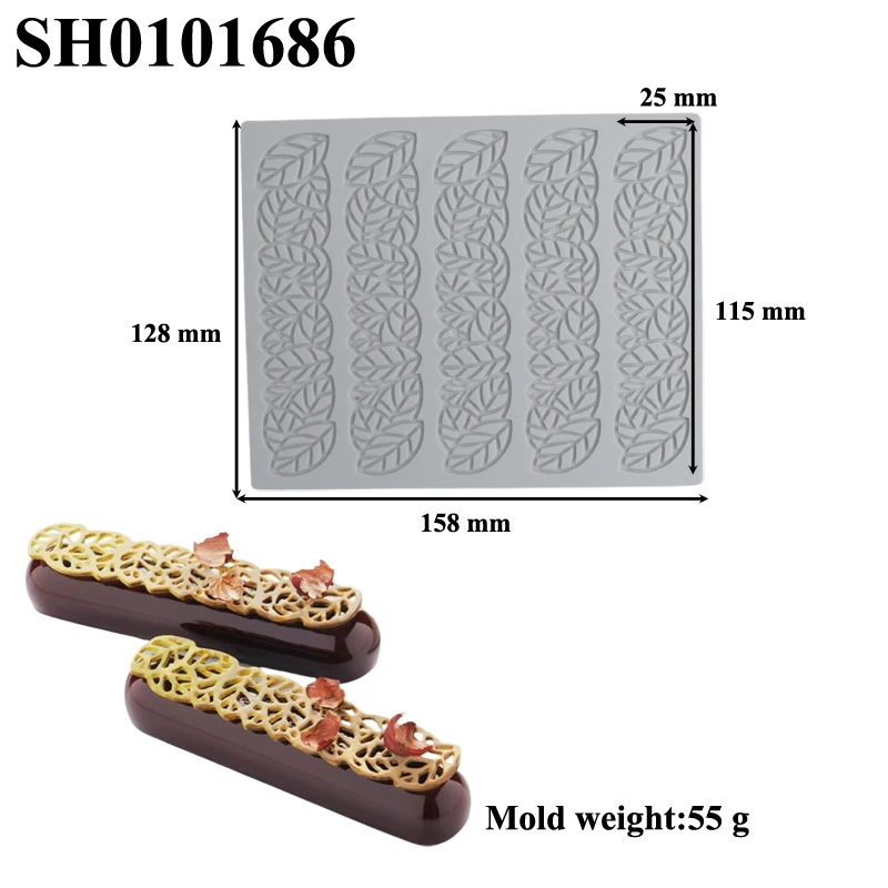 Silicone Lace Mat Butterfly and Leaf Pattern, Sugarcraft Cake Decorating Mold Pad, Flex... - SKU CDM02115 - UGI Packaging