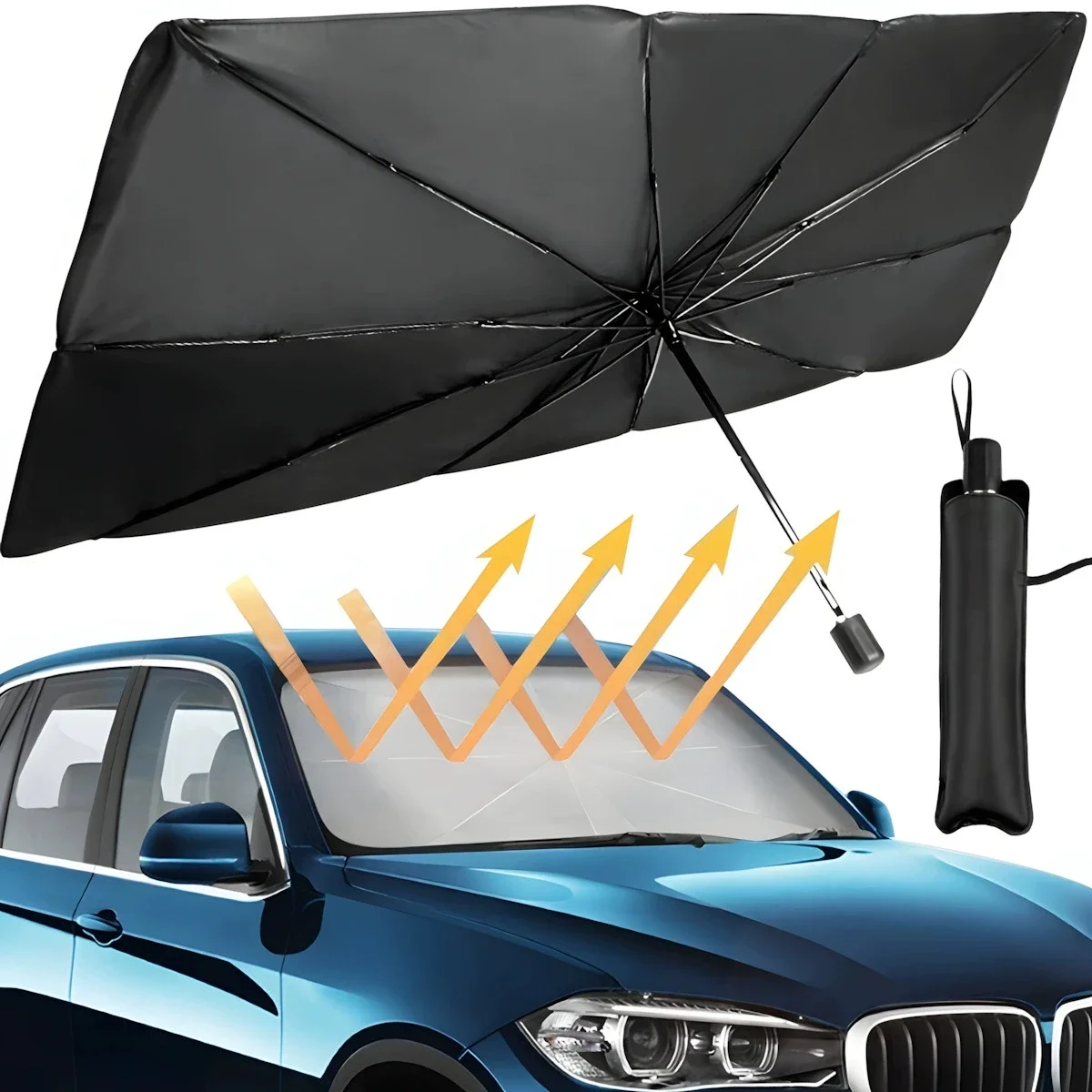 Car Sunshade Umbrella for Front Window Windshield Protection
