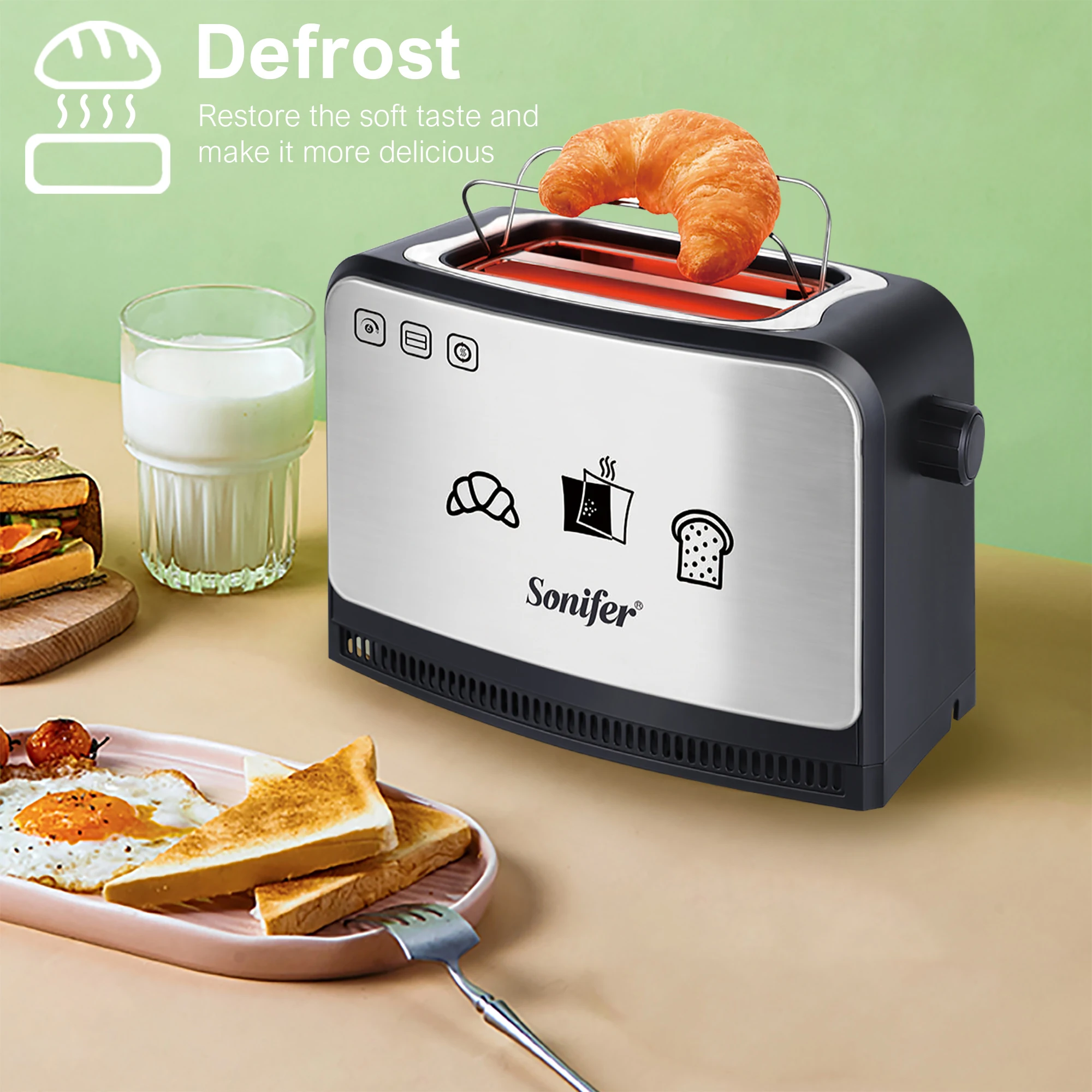 Electric Spitting Driver 700W Bread Machine Cooking Appliances Waffles Maker Cake Breakfast Waffle Pot Baking Pan Sonifer