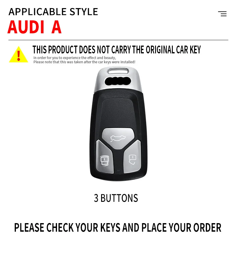 Premium Zinc Alloy Car Remote Key Case Cover - Metal Protector Shell for Enhanced Durability and Style