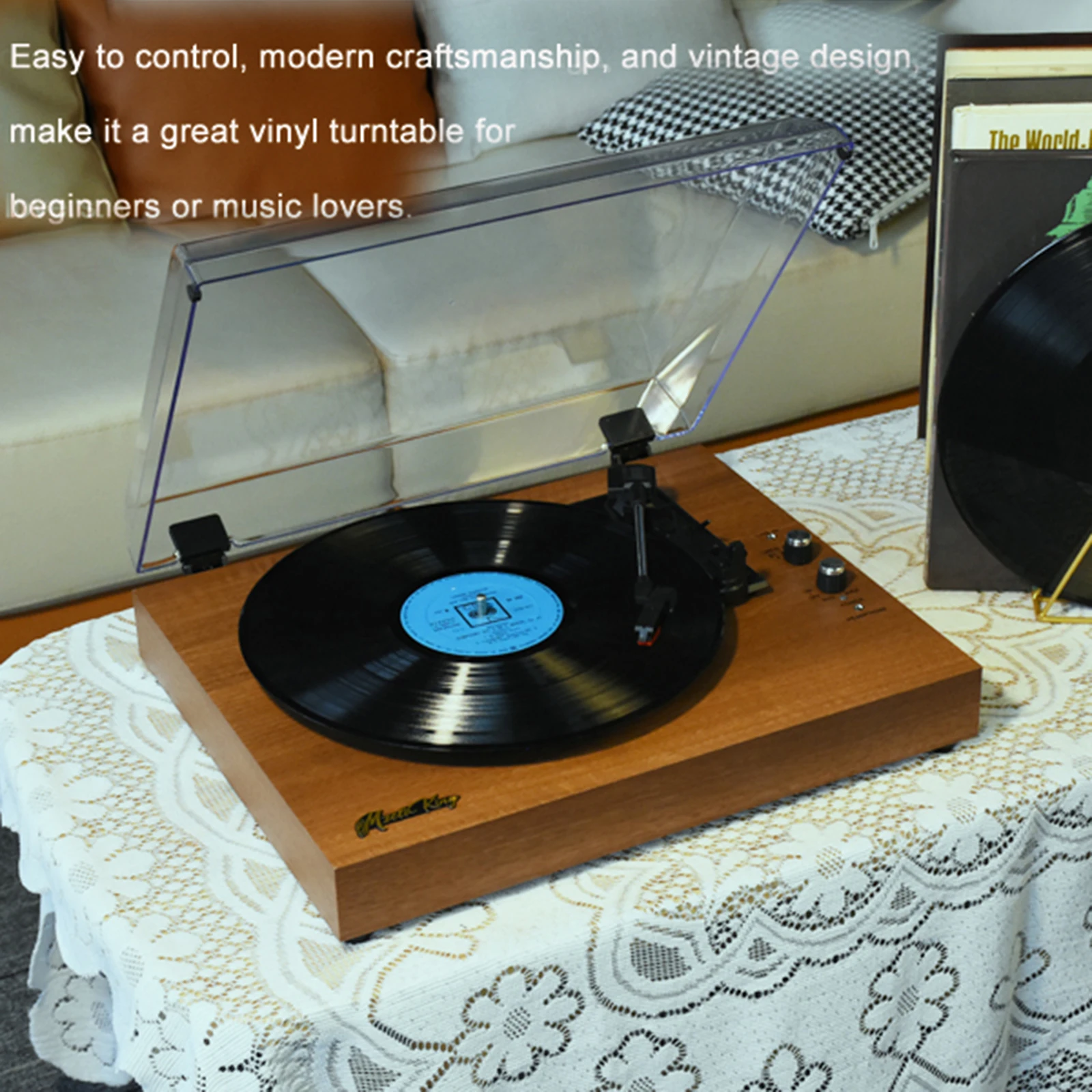 Ʈ ̺ Ƽ ,  ڵ ÷̾, 7 ġ, 10 ġ, 12 ġ  ڵ ȣȯ, 33 RPM, 45/78 RPM ӵ, BT5.3 Ŀ