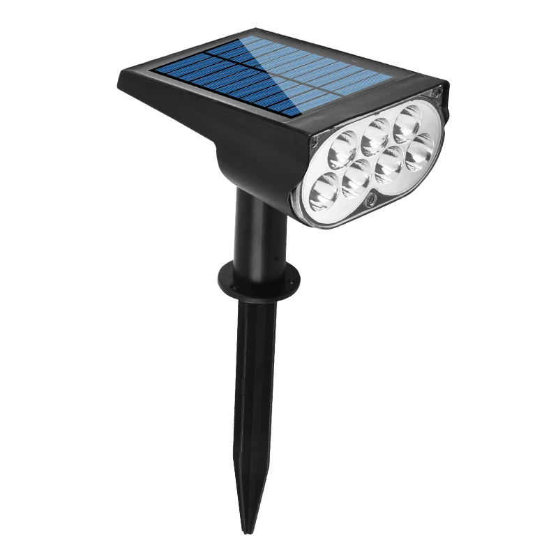 Lámpara de 7LED alimentada por energía Solar, foco Solar ajustable en el  suelo IP65, luz de pared impermeable para paisaje, iluminación exterior, 1  piezas - AliExpress