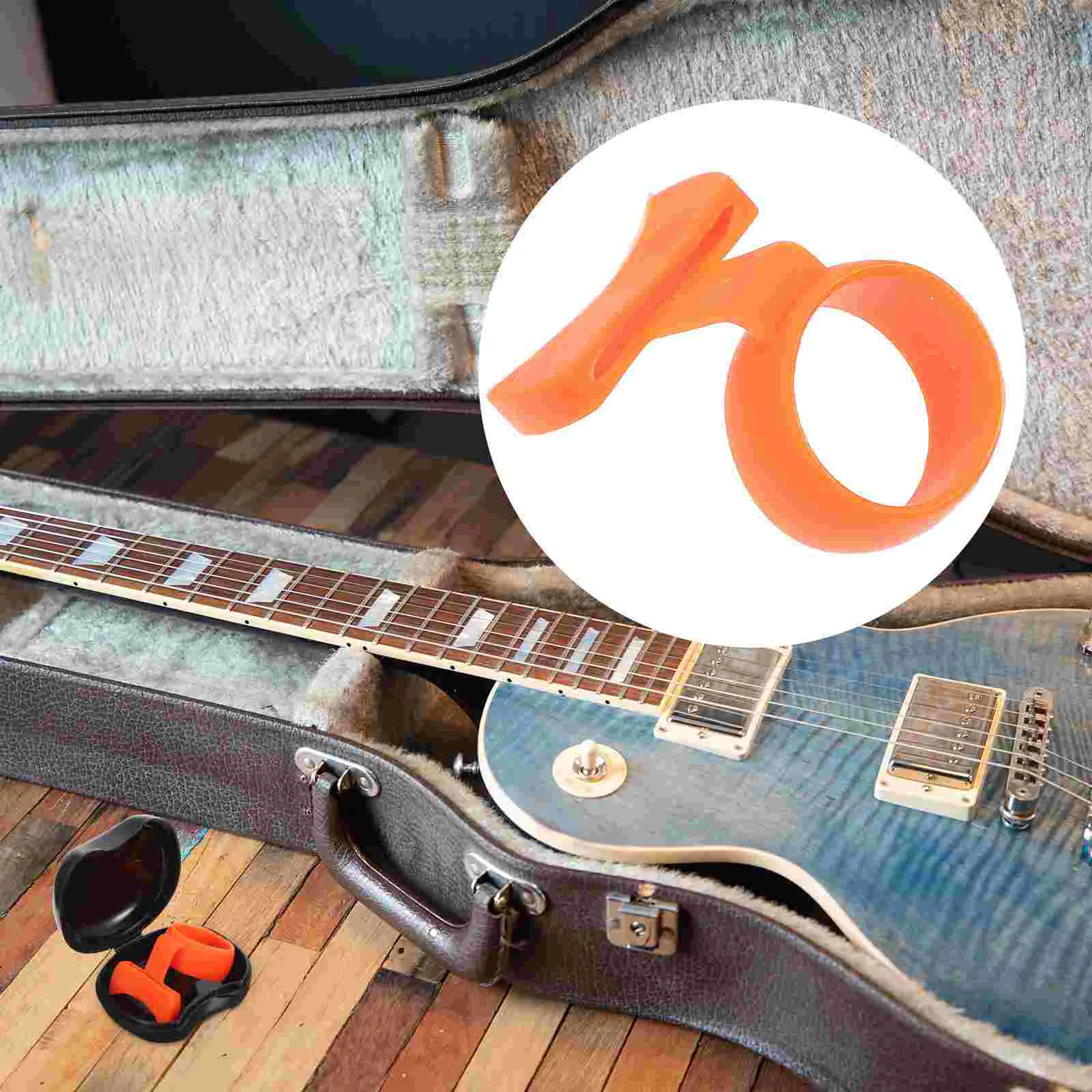 

Pick Finger Cot Portable Guitar Picks Holder Holding Tool Organizer Musical Instruments Electric Acoustic Silica Gel
