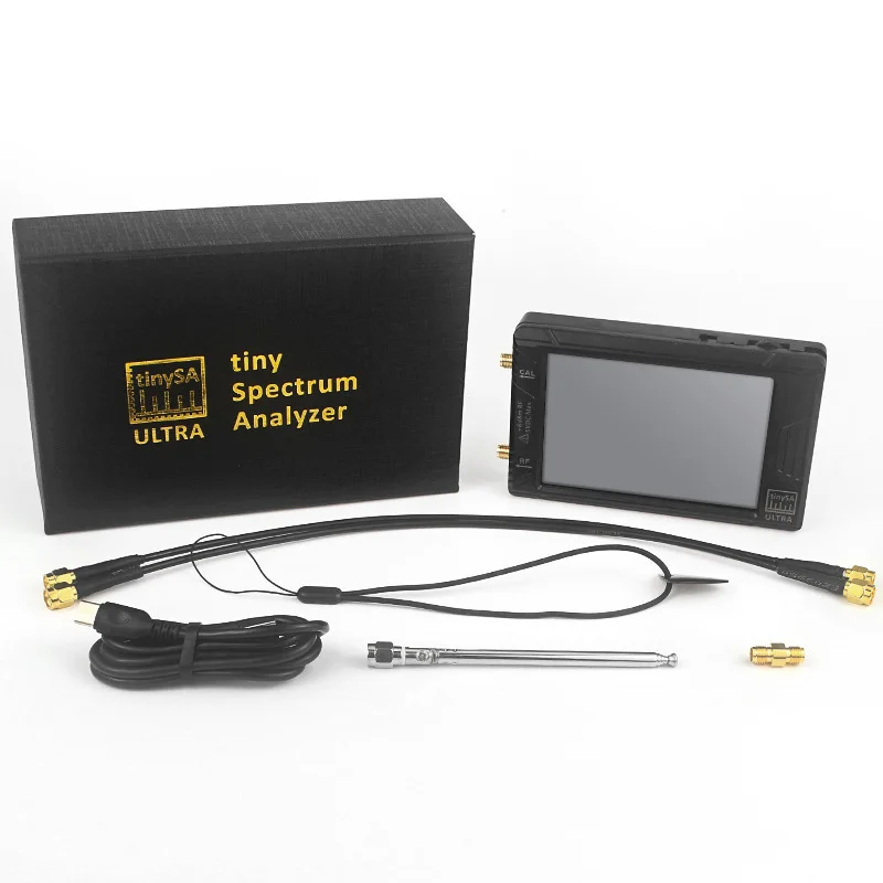 Portable Spectrum Analyzer Handheld spectrum analyzer high frequency signal generator 4 inch display 100k-5.3GHz