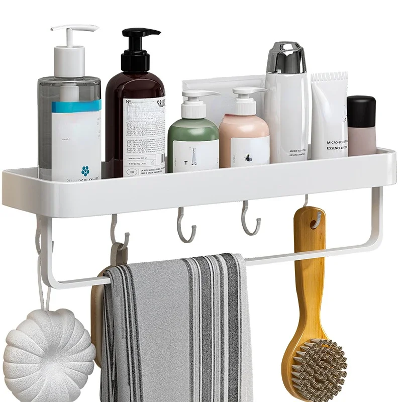 Bathroom Shelf Rack Bathroom Shelf Wall Shelf Organizer Wall Shelf Bathroom Storage Rack Storage Rack Aluminum Bathroom Storage Shelf Wall Mounted Shower Storage Rack Organizer Corner Shelves Toilet Shampoo Cosmetics Holder