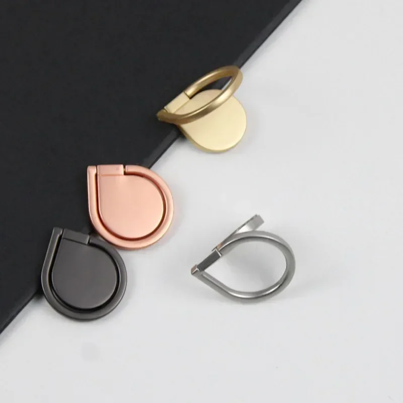 Sleek 360° Rotating Waterdrop Phone Ring Holder and Grip - Metal Mount