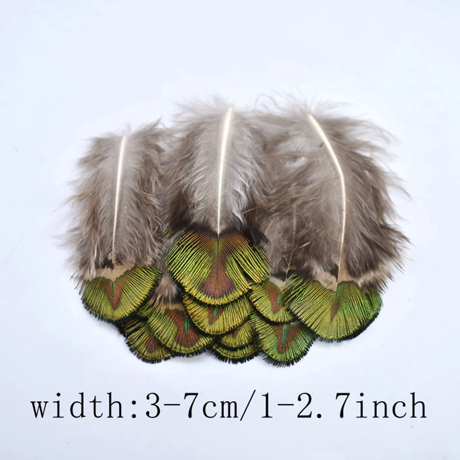 10/20 Stück/Los Natürliche Pfauenfedern Hochzeitsschmuckherstellung Federn Party Weihnachten Basteln DIY Plumas Dekoration 25-30cm – Detail 8