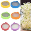 Wide Mouth Plastic Mason Jarhipping Seed Crop Germination for Jar Plant Sprouting Lid Food Grade Mesh Sprout Cover for Maso L8O1 2