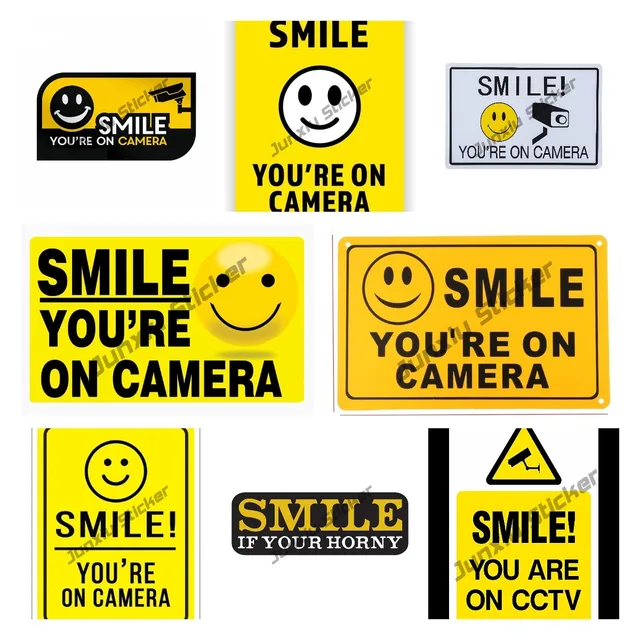 smile-you-re-on-camera-vinyl-sticker-smile-you-are-on-cctv-security-camera-warning-sticker-vinyl-decals-indoor-outdoor-aliexpress