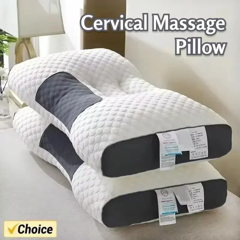 2024 NEWHoneycomb massage pillow pillow to protect cervical vertebra to help sleep home pillow core antibacterial and anti-mite 2