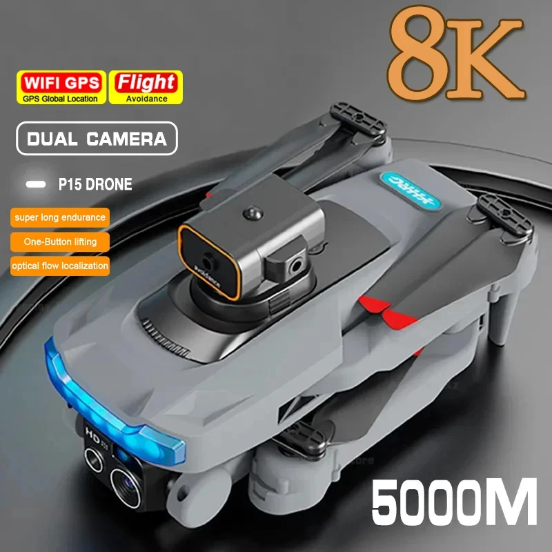 Xiaomi Mijia P15 Drone 4K Fotocamera Professionale 8K Gps Hd Fotografia Aerea Dual-Camera Omnidirezionale Drone Per Evitare Gli Ostacoli