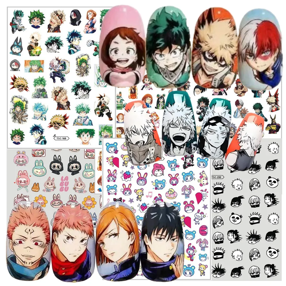 My Hero Academia Designs 3d Nail Art Sticker Slider Stamp Decor For Nails Accessories For Professionals for nail stickers,nail art tools,nail art decoration,nail decals