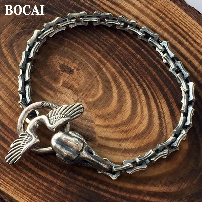 Silver925 Raven skull bracelet ブレスレット Silver925 Raven skull bracelet ブレスレット
