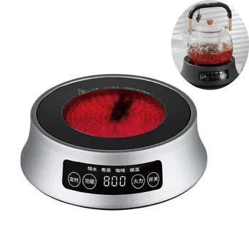 Stufa elettrica intelligente in ceramica 220V Stufa da tè elettrica domestica Touch Controllo della temperatura multi-velocità Adatto per stufa da caffè 800W 1