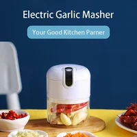 Electric Garlic Masher USB Charging Mini Crusher Chopper Durable for Crushed Garlic Ginger Chili 1