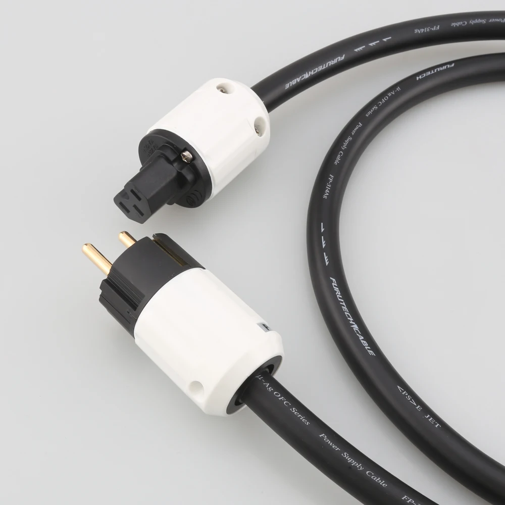 HIFI FP-314Ag Silver Plated Power Cable line Power CordP-320E Schuko EU Plug AC cable