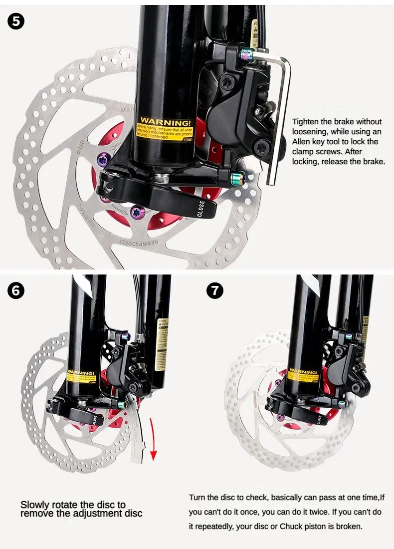 Einstellscheibe für Scheibenbremsen, Mountainbike-Ölscheibenbremsscheibe, kratzfeste Scheibenklemme, Zubehör zur Einstellung des Bremsscheibenspaltens – Detail 8