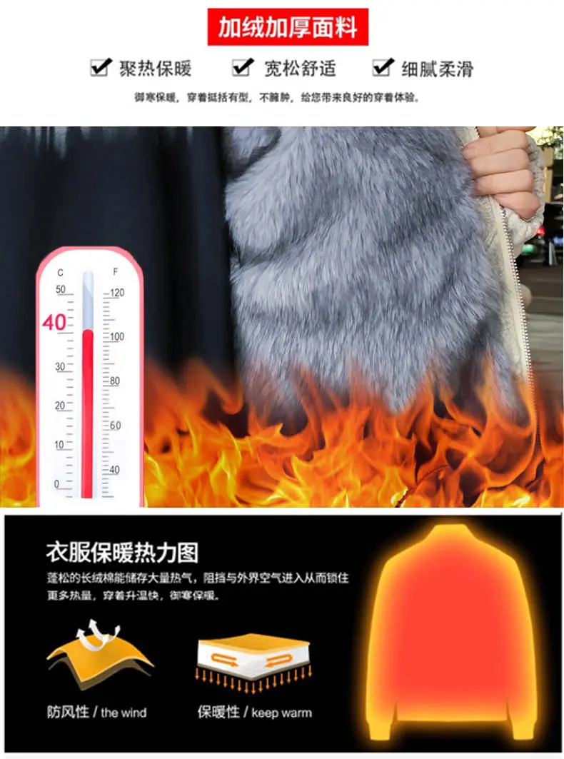 Hochwertige Fleece- und verdickte Kapuzenjacken für den Winter, warme Top-Mäntel für Herren, Jugend-Outwear, winddichte, samtgepolsterte Parkas-Kleidung – Detail 3