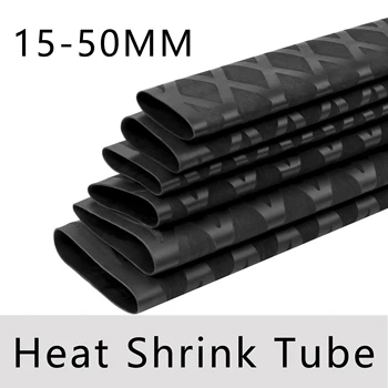 1M 2:1 Non-Slip Black Heat Shrink Tube For Fishing Rod Bike Handle