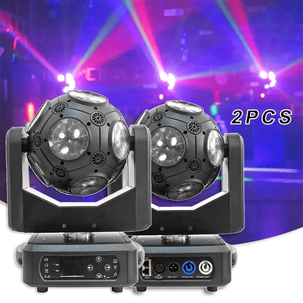 2PCS/LOT LED 12x20w RGBW Beam Strobe Moving Head DMX Music Control Scanning Projector Party Show Wash Bar Dj Disco Wedding Lamp