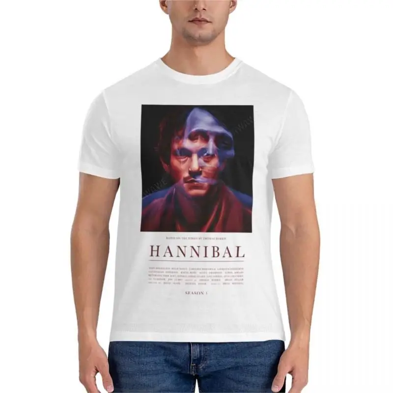 

Классическая футболка Hannibal-Сезон 1, спортивные футболки с фанатами, забавная футболка, мужские Графические футболки, забавная футболка для мужчин