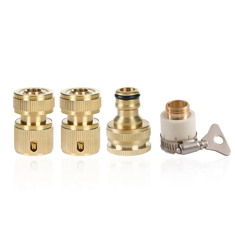 

Household Pure Copper Water Connection Washing Water Gun Fittings Water Pipe Connection Anti-dropping