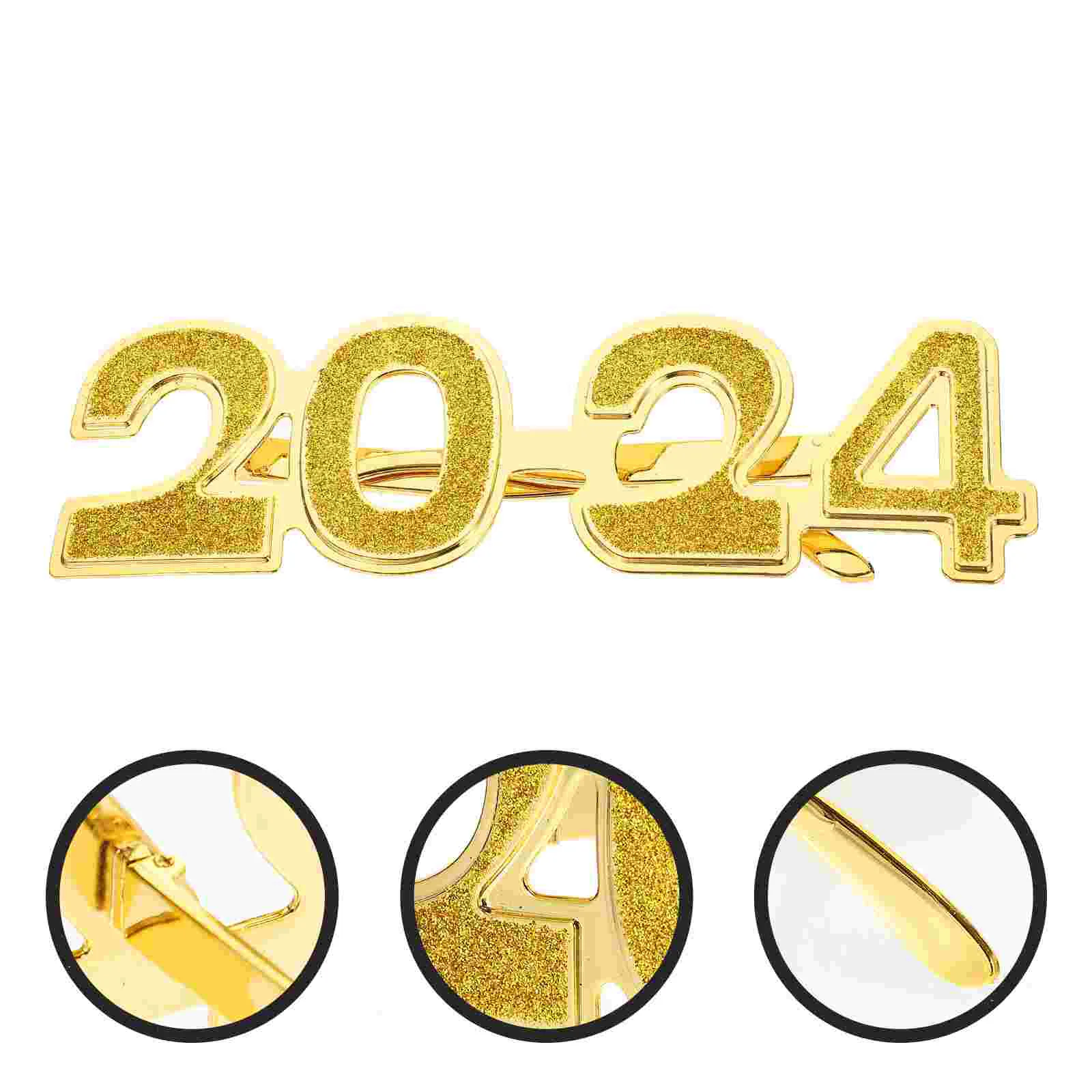 

2024 Plastic Glasses Happy New Year Glasses 2024 New Year Eve Glasses 2024 Number Glasses Festival Photo Props Class Of 2024