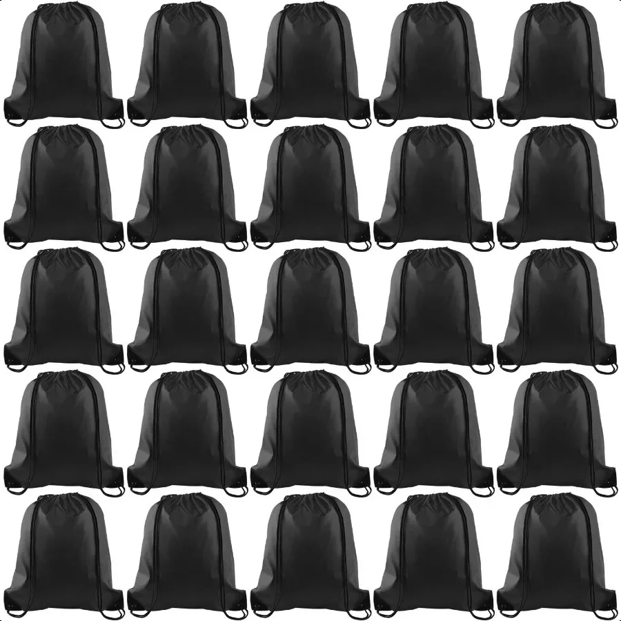 25 Pack Drawstring Sport Backpack Bulk Bags