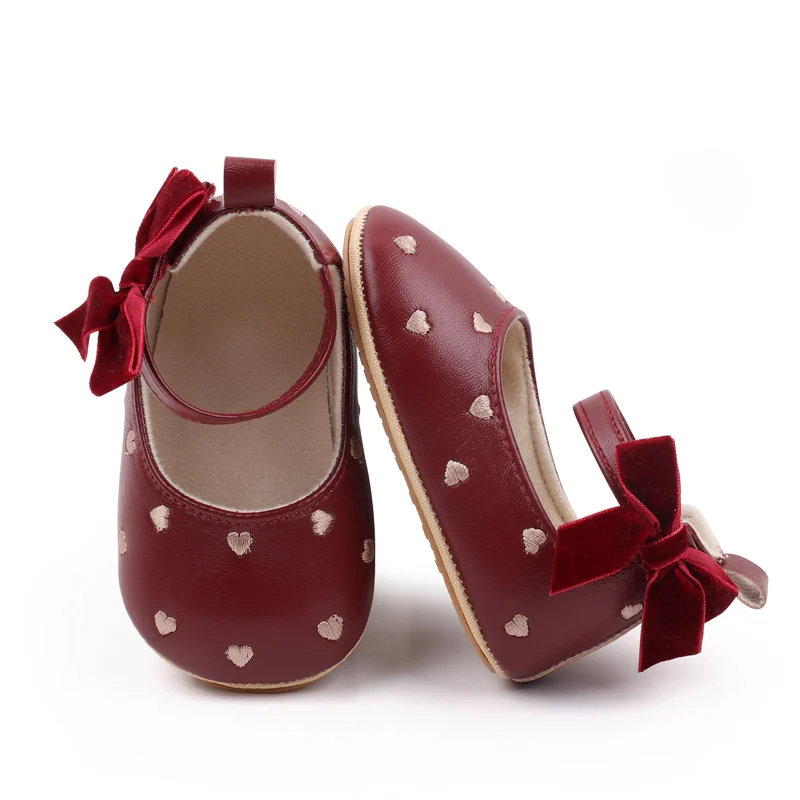 Baby Girl Shoes Cute Bowknot High Quality PU and TPR Sole Anti-slip Toddler Newborn 0-9-18 Months Prewalking Sandal 2024 BJZ3212 6