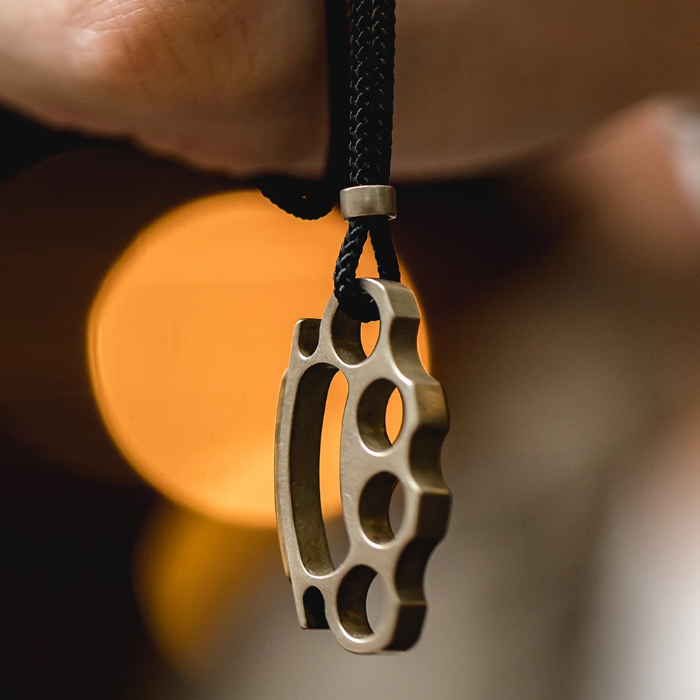 Maden Men's Retro Necklace with Boxing Finger Tiger Tough Guy Style White Copper Pendant Bracelet Jewelry Fashion Gifts