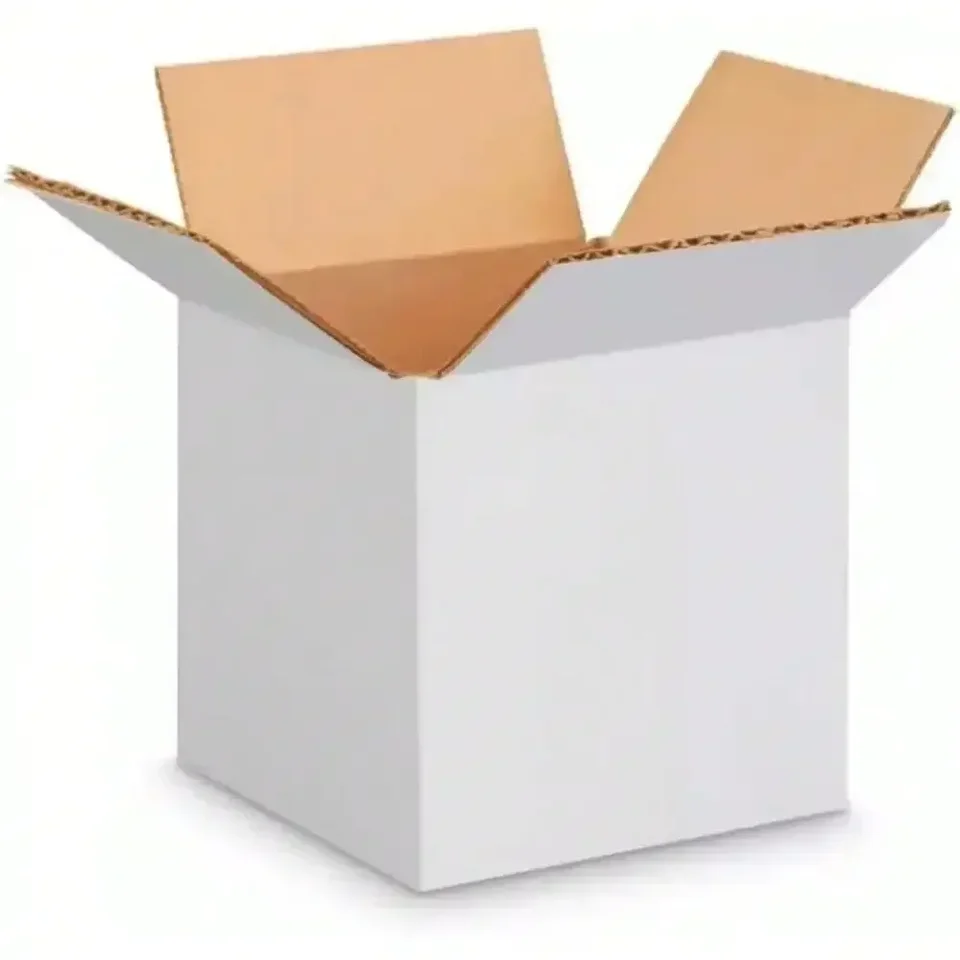 200 White Corrugated Cardboard Packing Boxes