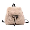 Cute Plush Mini Backpack Women's New Autumn And Winter Vintage Women's Backpack Student Class Commuter Small Backpack Bucket Bag 4