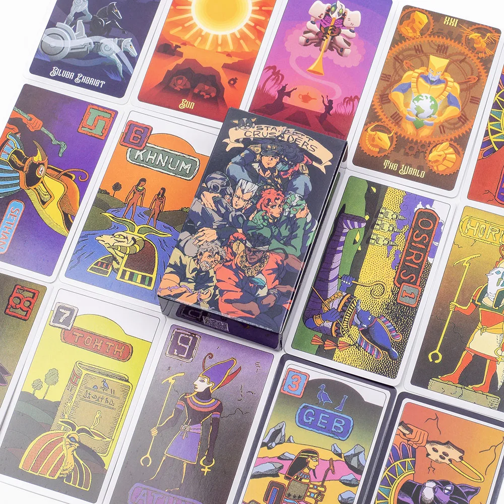 JoJo's Bizarre Adventure TAROT & The Nine Gods Karten Tarot Freizeit Unterhaltung Spielkarte Familientreffen Wahrsagerei Deck – Detail 12