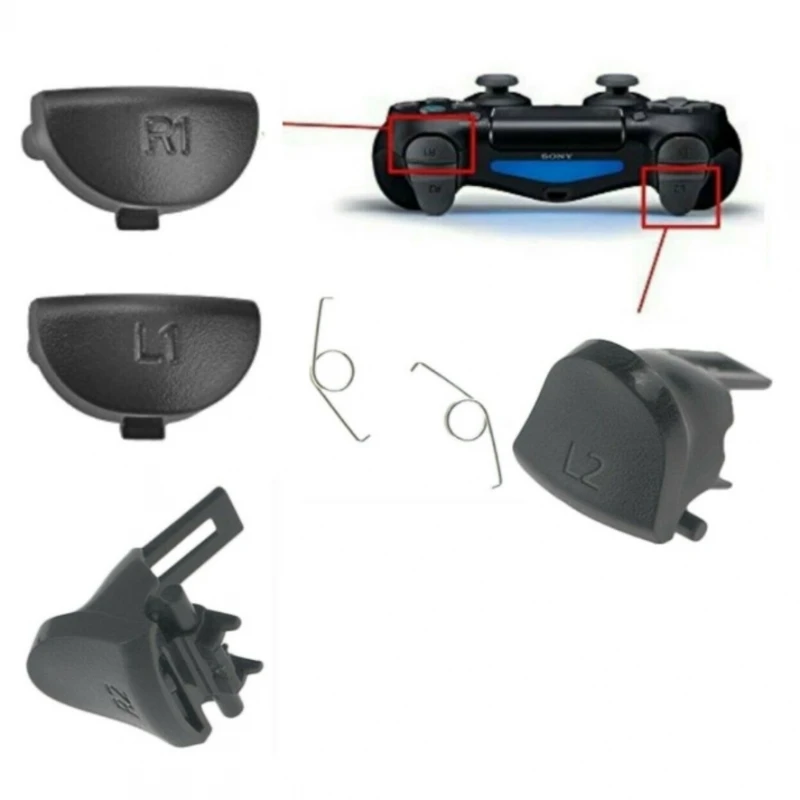 R1 R2 L1 L2 Trigger Per Playstation 4 Ps4 Pro V2 Jds-040 Pulsanti A Molla # Dualshock Ps4 V2 Cuh-Zct2 (Jds-040, Jds-050, Jds-055)