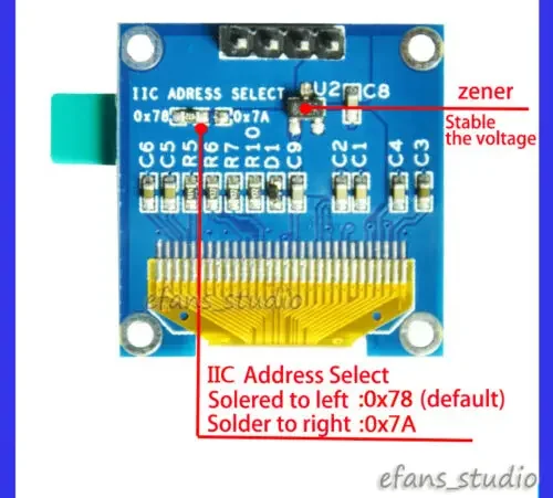 0.96인치 I2C IIC 128x64 흰색 OLED LCD LED 디스플레이 모듈 패널 SSD1306 SSD 1306 드라이버(아두이노용) 저전력 소비