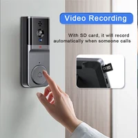 Wireless Video Doorbell with 4.3'' IPS Screen 2-Way Audio 2.4GHz Visual Intercom Doorbell Camera Recording Bell with Antenna - Image 5
