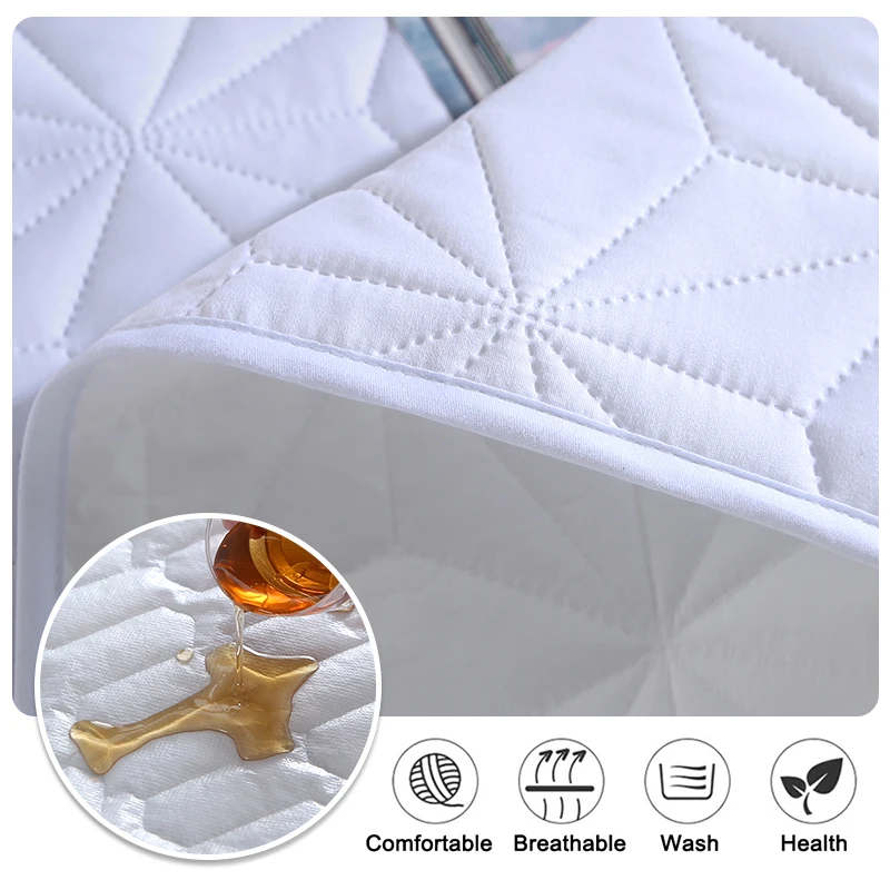 Waterproof Mattress Pad Cover Breathable Bed Cover Washable Bedspreads Healthy Bedspread On The Bed Fitted Double Bed Sheets 2