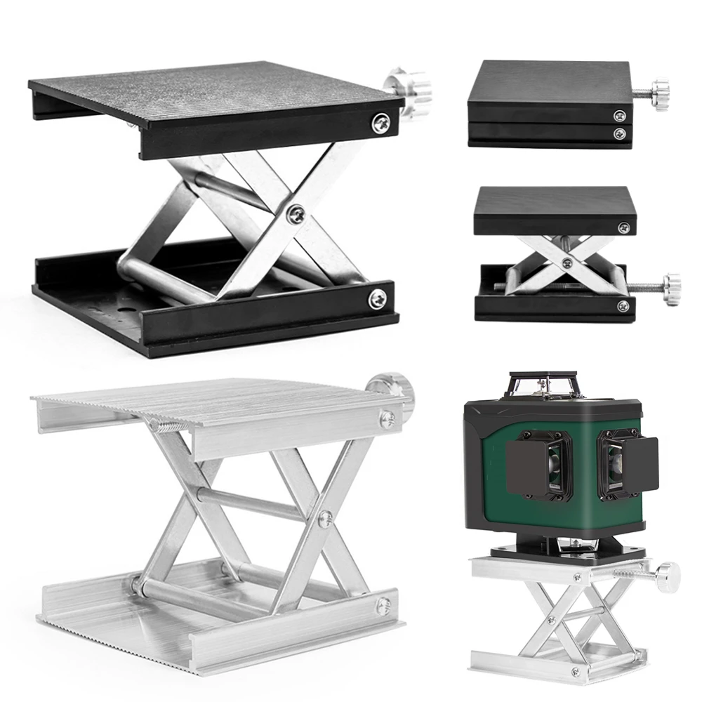 Laser Level Bracket Lifter Router Plate Table Woodworking Machinery Laboratory Lifting Stand Manual Lift Platform Carpenter Tool