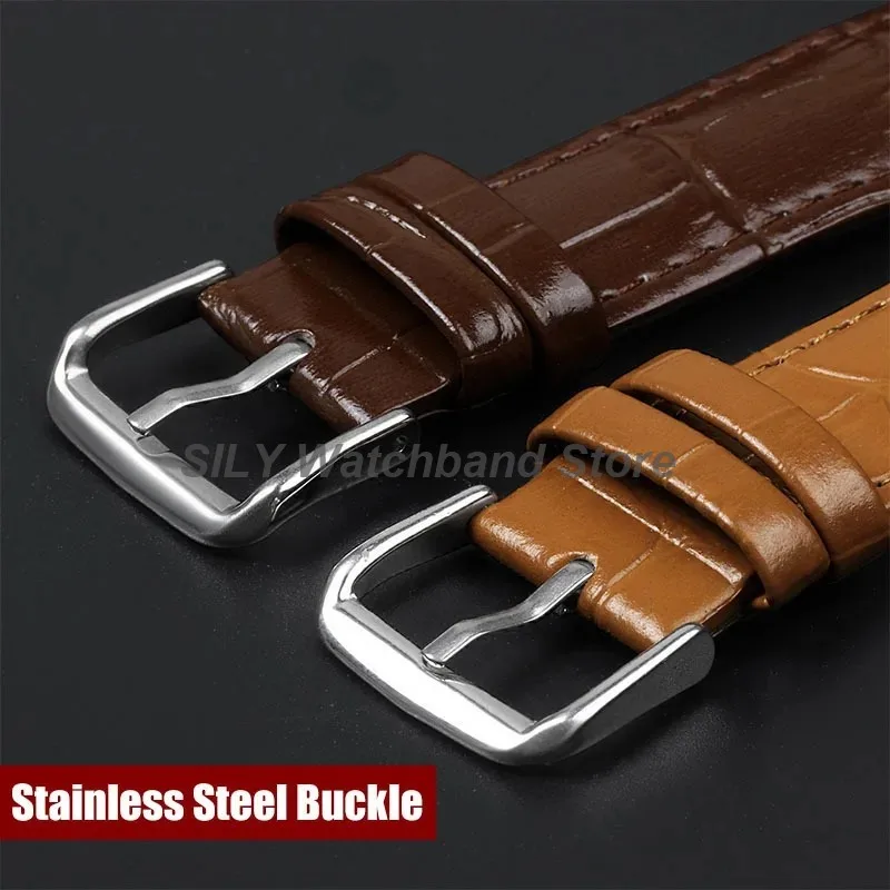 Universal Calfskin Leather Waterproof Sport Bracelet Watch Strap