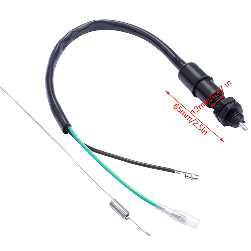 Interruttore Luce Freno Interruttore Luce Freno Posteriore Universale Per Moto Con Interruttore Idraulico Della Luce Freno Con Rondelle(M10x1) Adatto Per Interruttore Stop Freno Moto