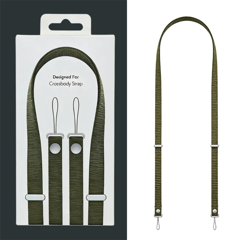 Enhanced Adjustable Magnetic Phone Lanyard with Anti-loss Durable Crossbody Woven Neck Strap