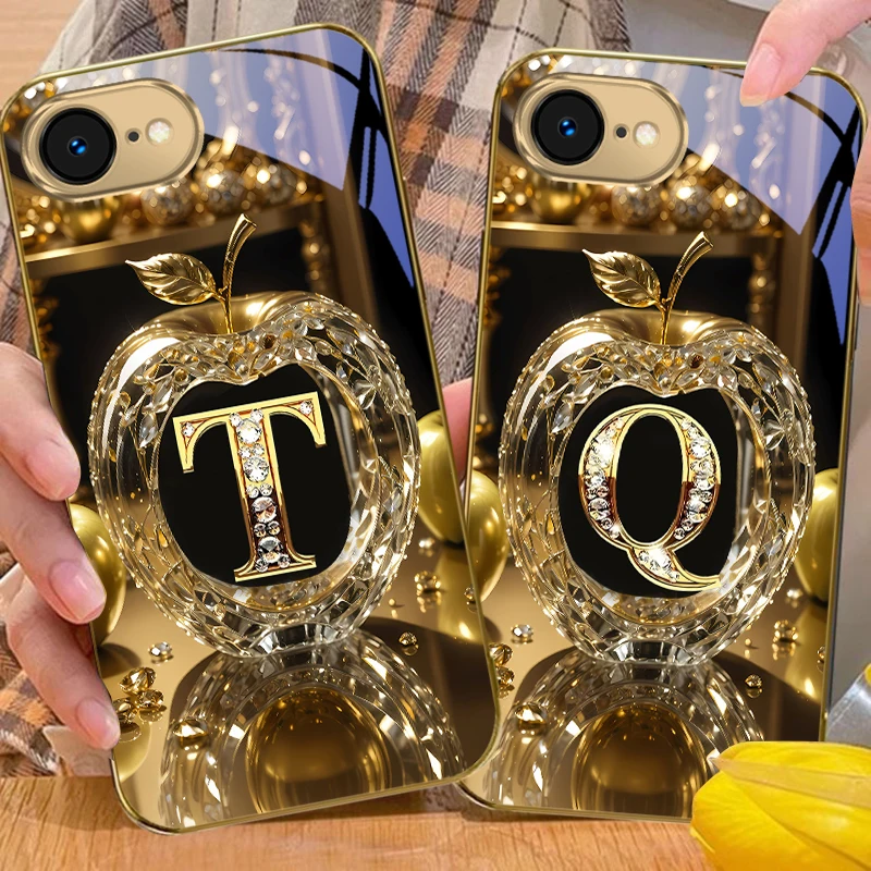 Exquisite Luxury Gold Glass Phone Case