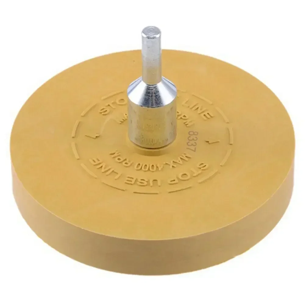 Convenient And Effective 88mm Rubber Eraser Caramel Wheel Threaded Arbor For Easy Compatibility With Electric Drills