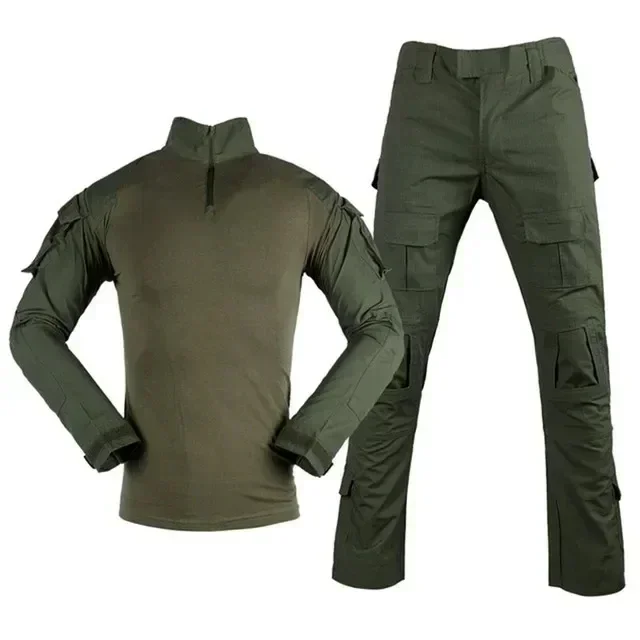 Combat Uniform Tactical Shirt Tactical Suit Tactical G3 Uniform Hiking Clothes Suits Training Suit Camouflage Hunting Shirts Pants Outdoor Frog Sets Pant Men