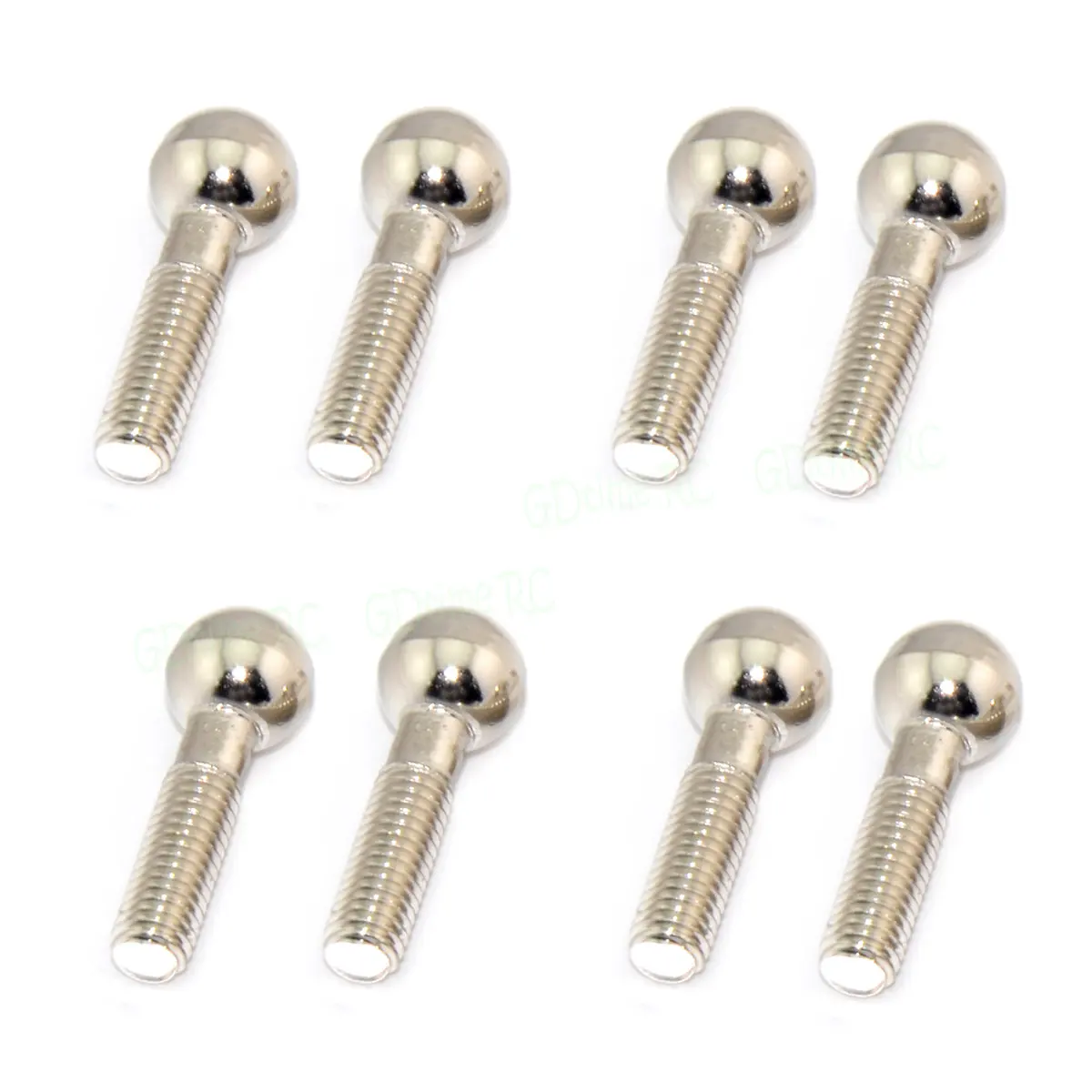 8x Quality Silver Metal M5 Ball Head Screw 02152 for 1/10 HSP 94122 RC