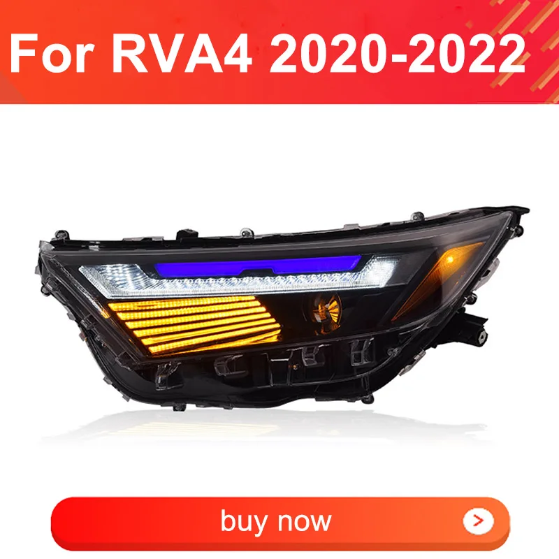 1PairLEDHeadlightsAssemblyforToyotaRAV420202022Headlights