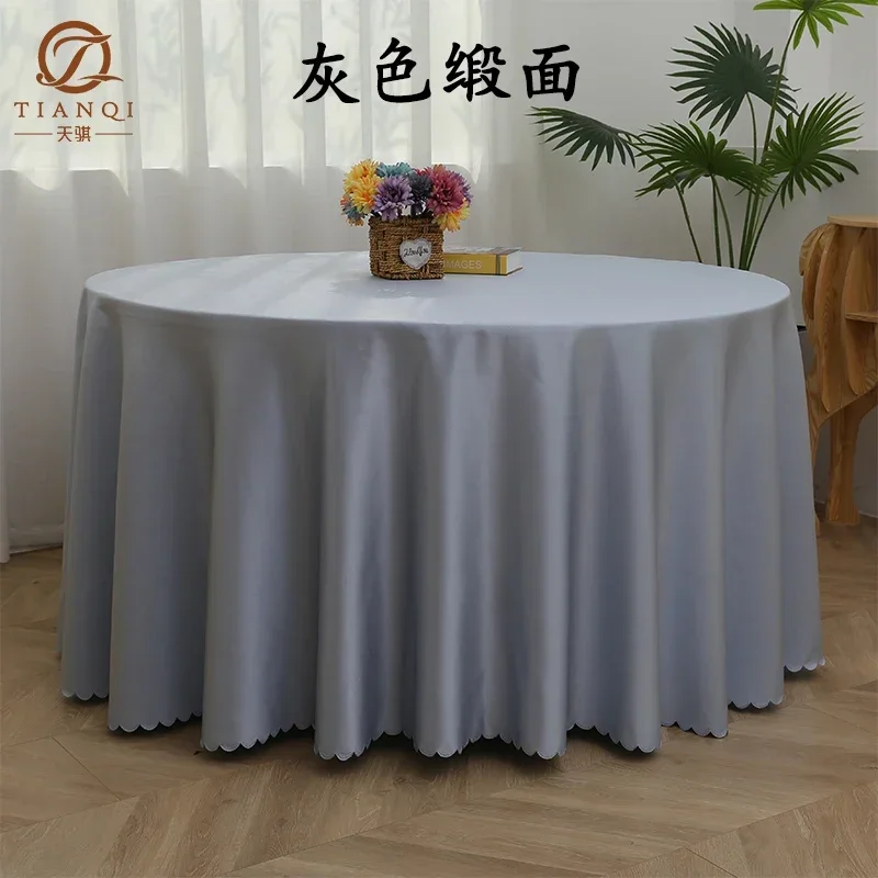 

Customized satin tablecloth hotel banquet hall restaurant