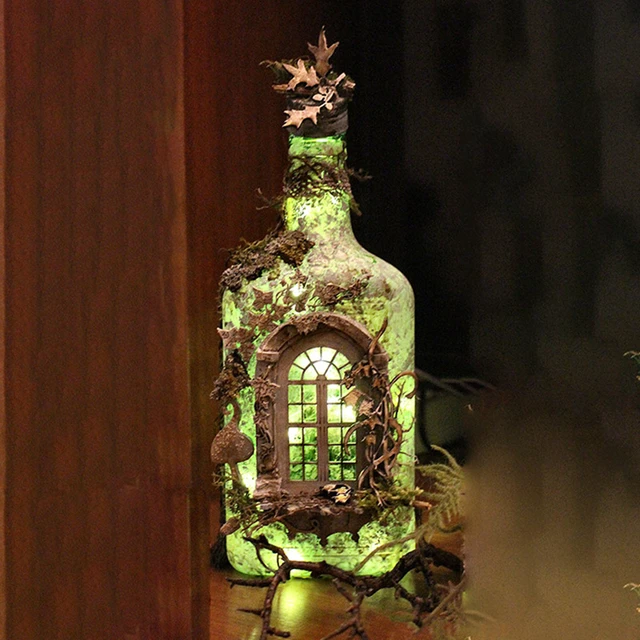 Decoupage Wine Bottle Christmas Craft - Seasonal Memories