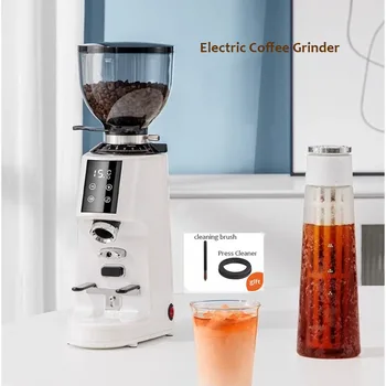 4.0 Version 220V Electric Coffee Grinder Fully Automatic Coffee Beans Grinding Machine Home Use Quantitative Coffee Grinder 1